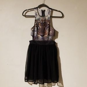 Mika and Gala Graphic Leopard Dress Size 8